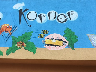 seafood restaurant mural